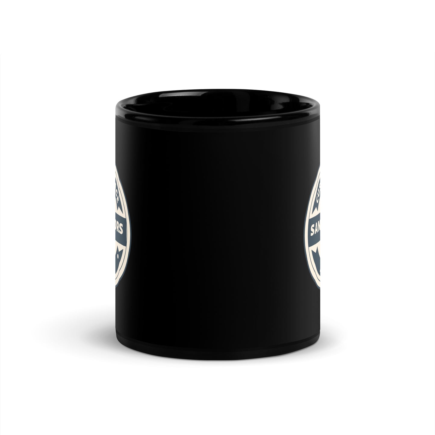 Black Glossy Mug | Sanu Motors | 11 & 15 oz Ceramic mug
