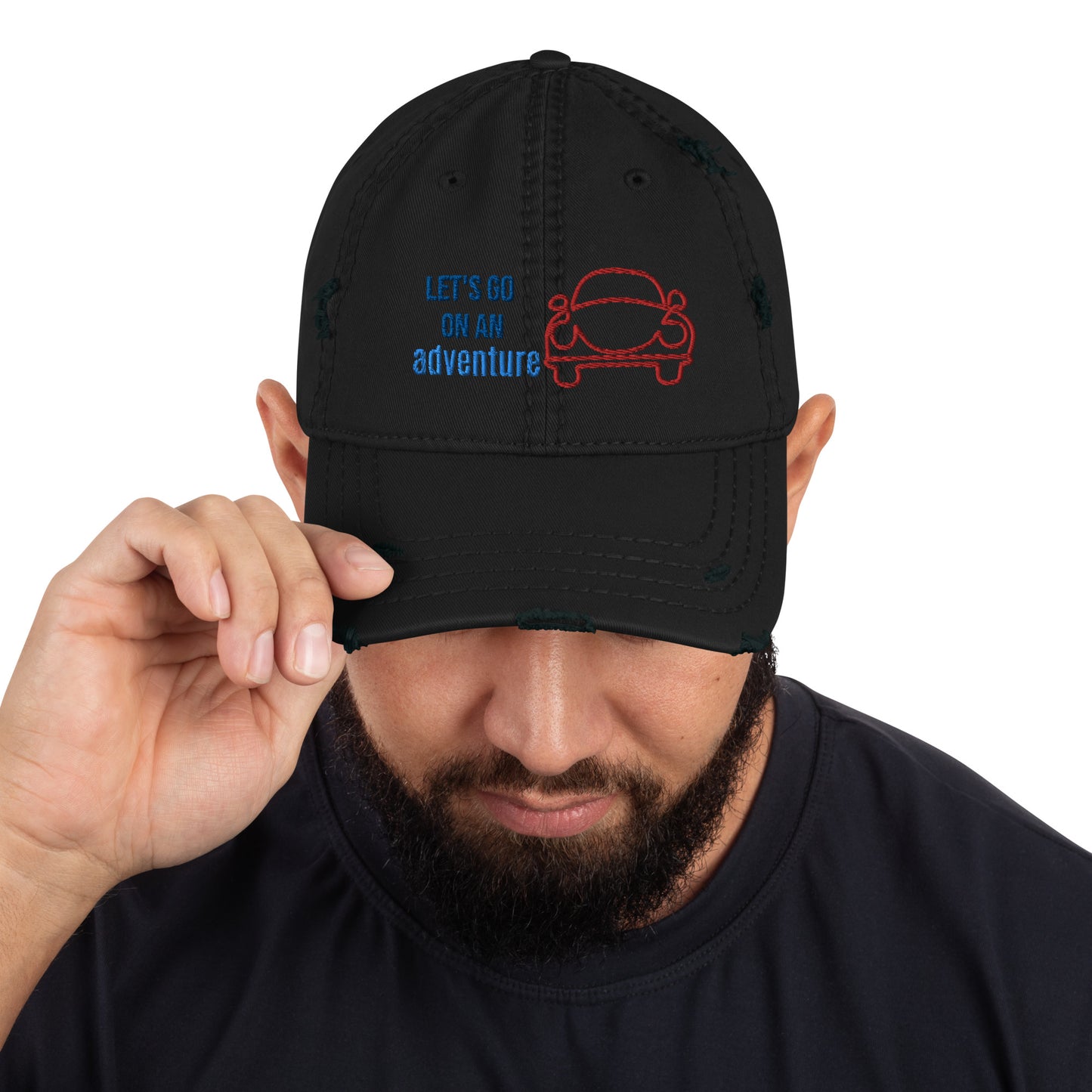Distressed Dad Hat | Soft crown | 100% pre-shrunk cotton twill