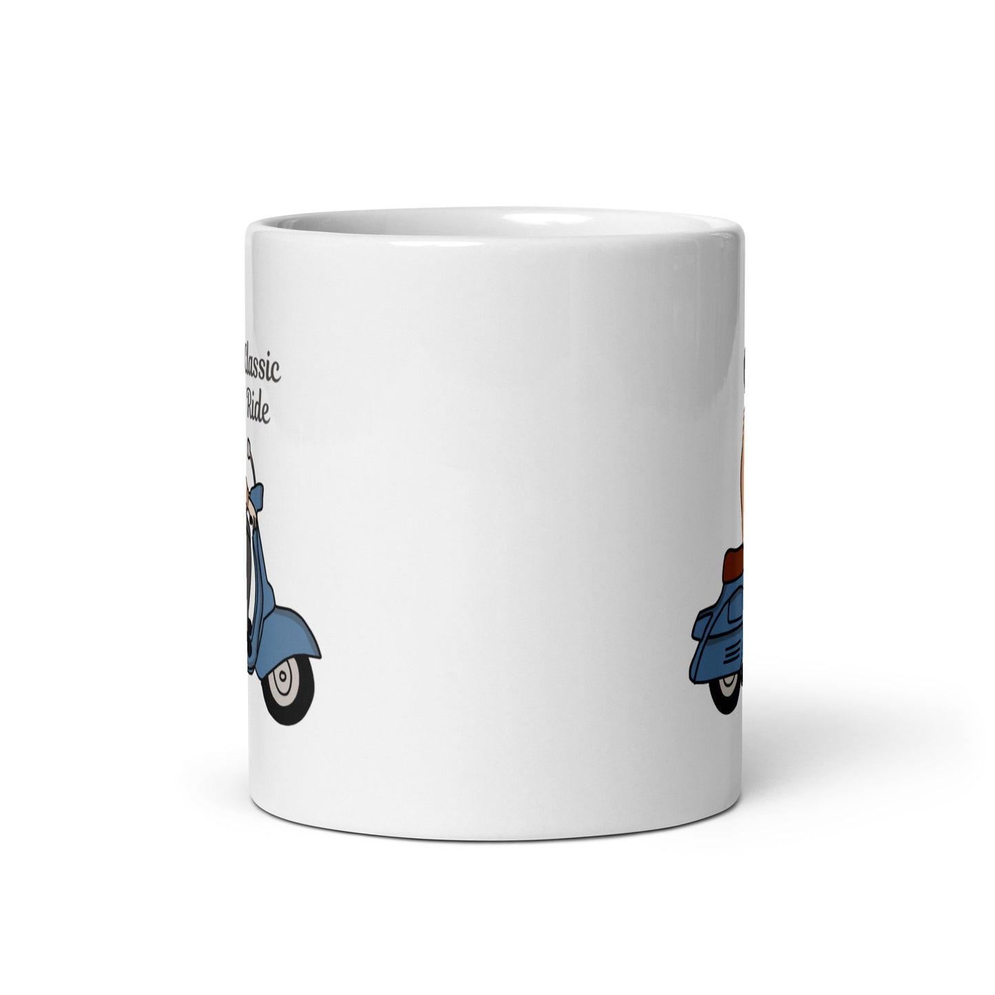 White glossy mug | Classic Ride | 11 & 15 oz Ceramic mug