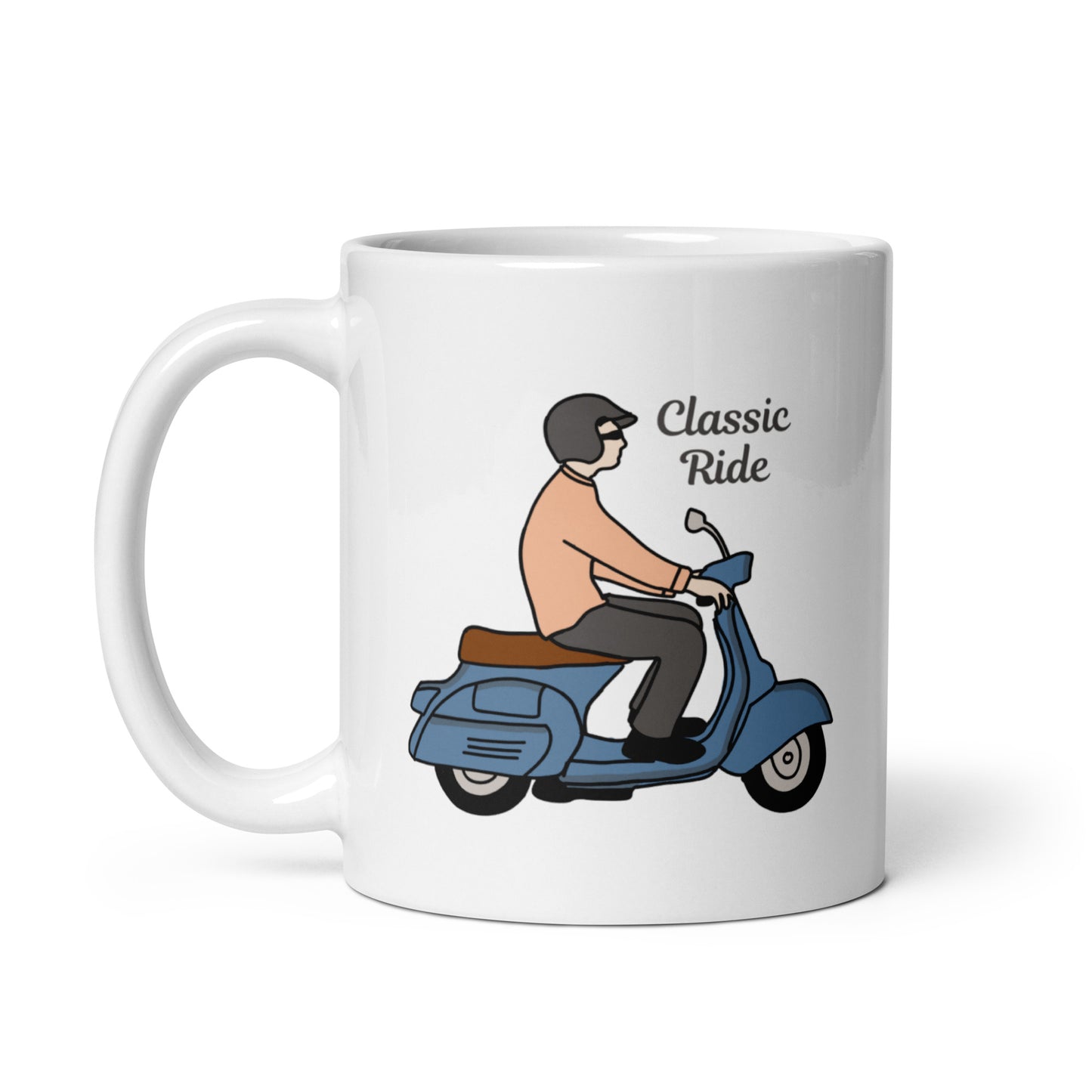 White glossy mug | Classic Ride | 11 & 15 oz Ceramic mug