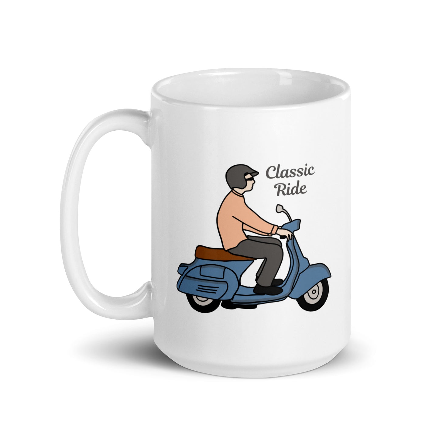 White glossy mug | Classic Ride | 11 & 15 oz Ceramic mug