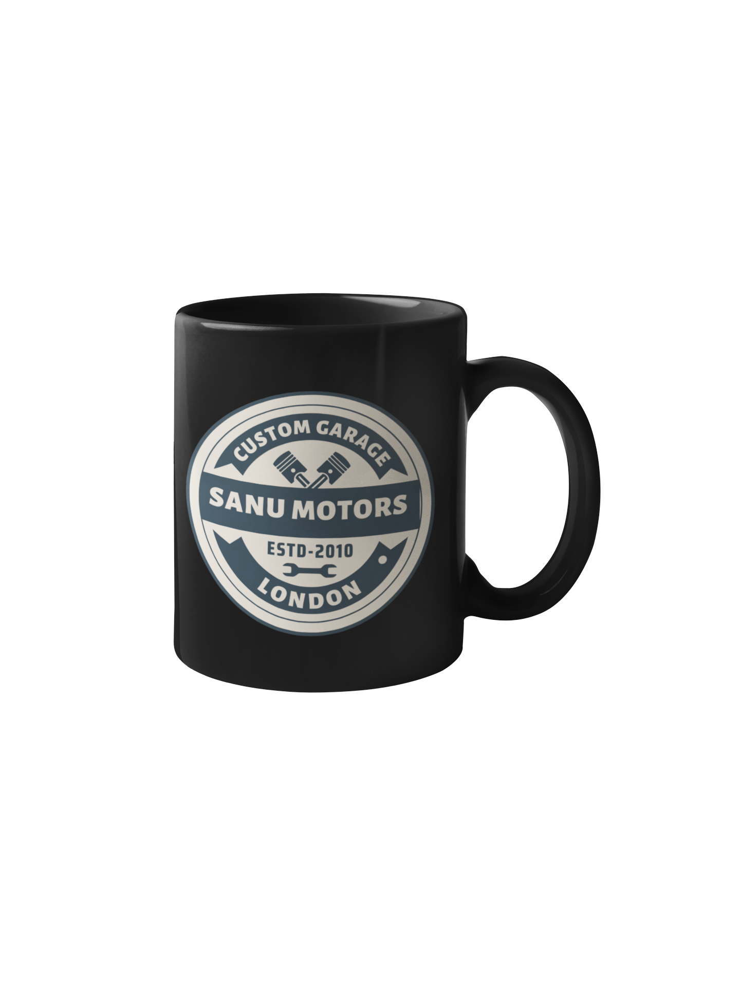 White glossy mug | Sanu Motors | 11 & 15  oz  Ceramic mug