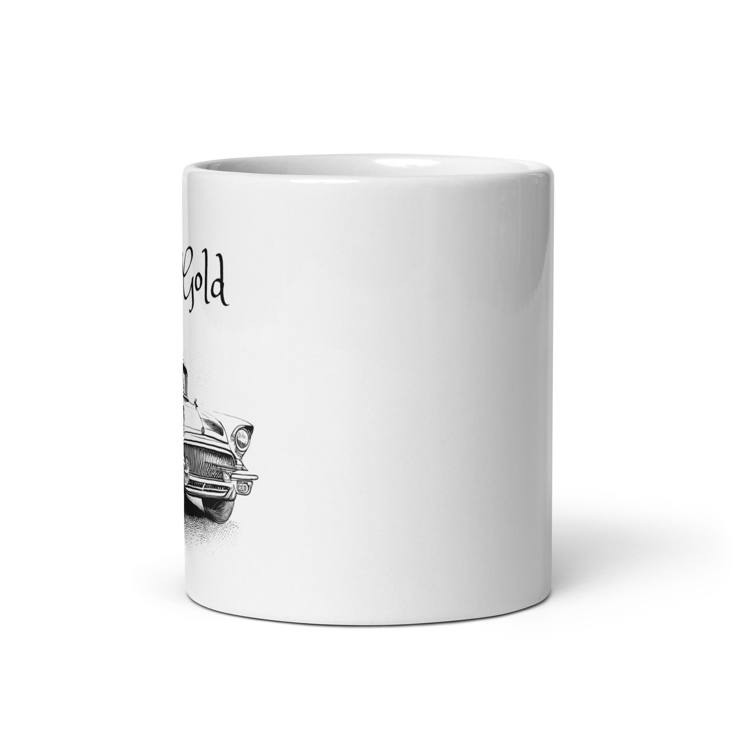 White glossy mug |  Old is Gold | 11 & 15  oz  Ceramic mug