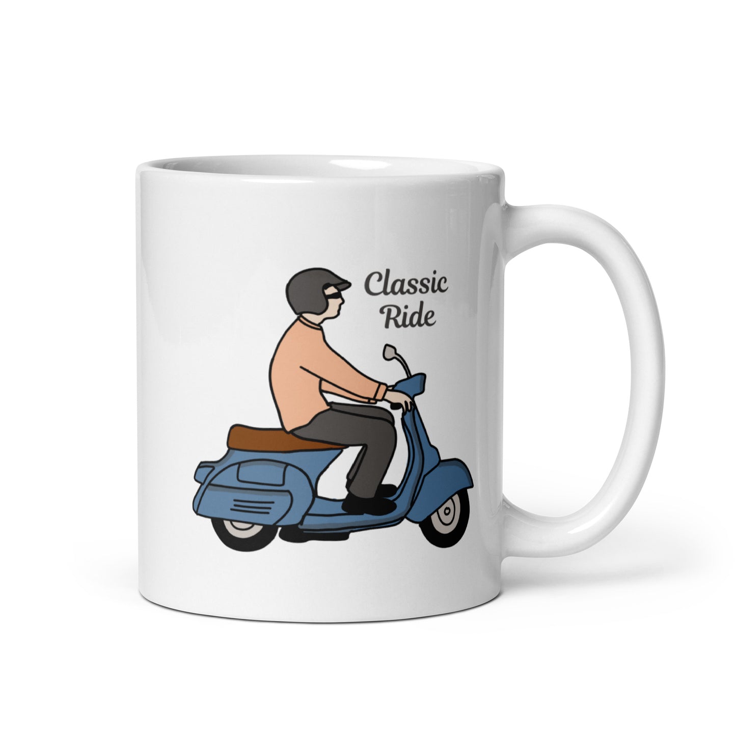 White glossy mug | Classic Ride | 11 & 15  oz  Ceramic mug