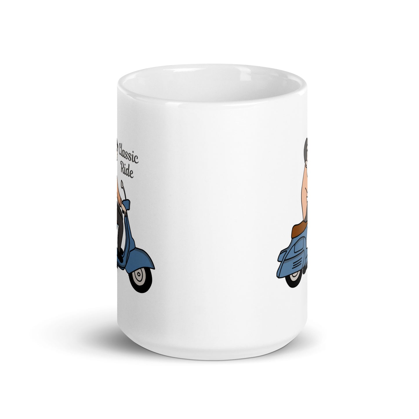 White glossy mug | Classic Ride | 11 & 15  oz  Ceramic mug