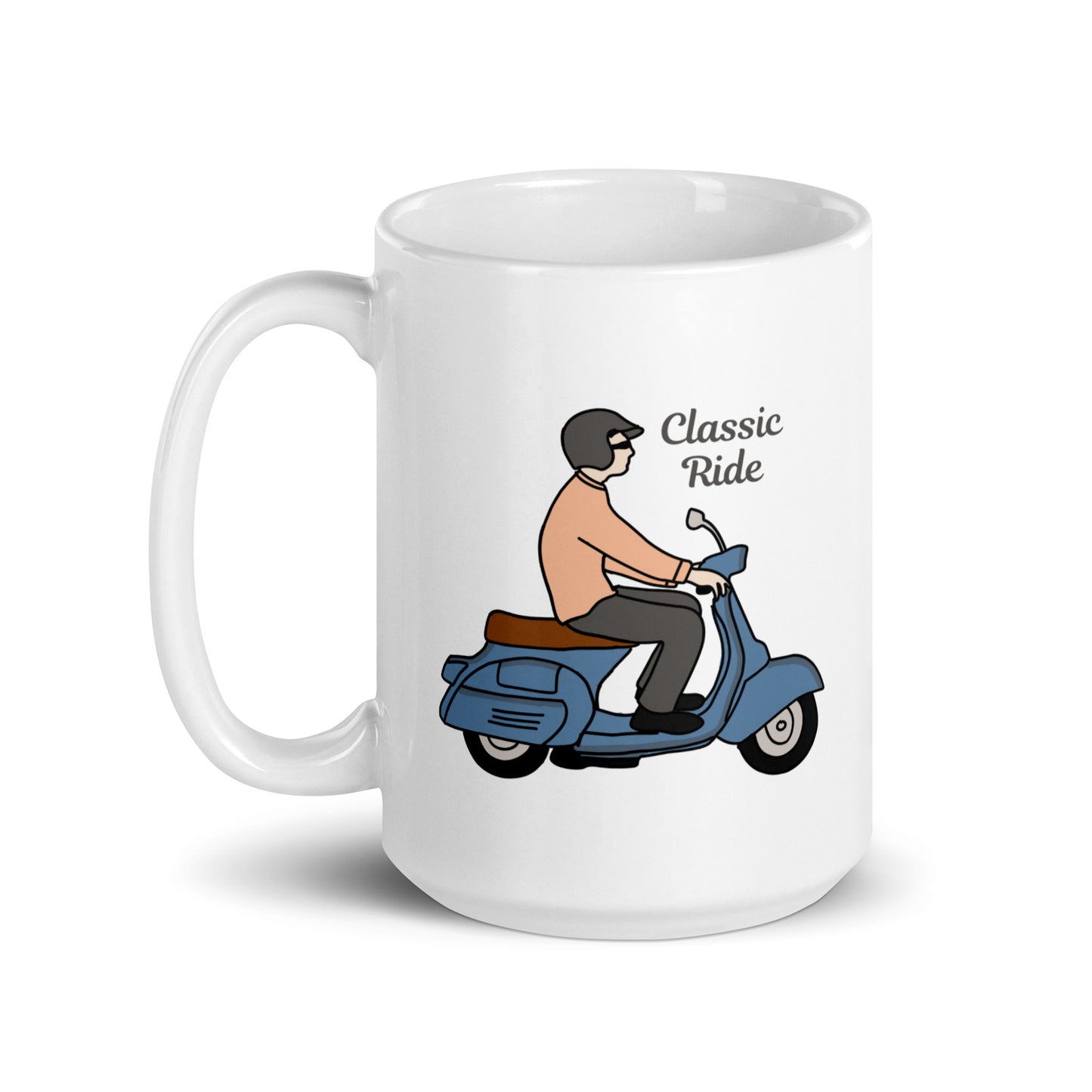 White glossy mug | Classic Ride | 11 & 15  oz  Ceramic mug