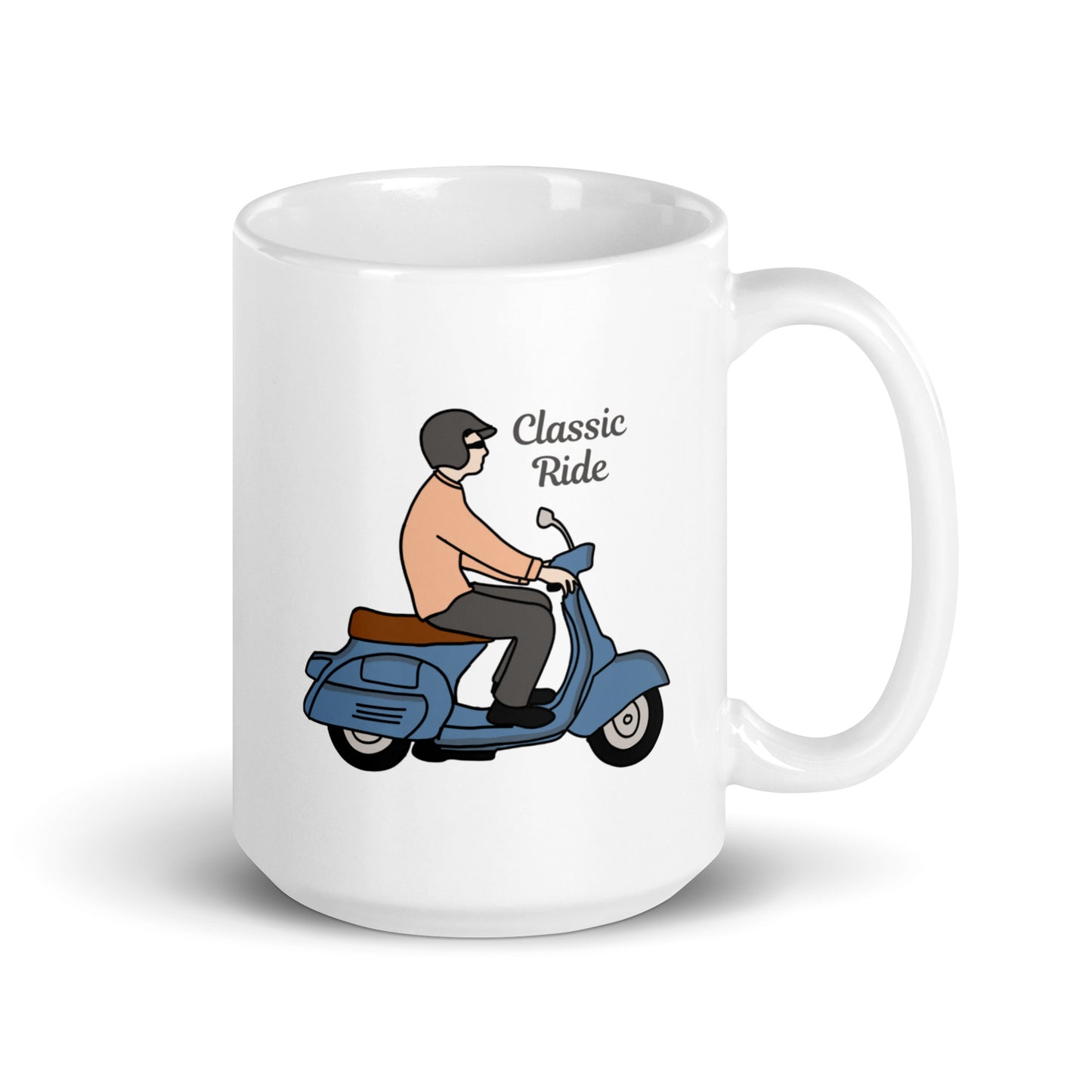 White glossy mug | Classic Ride | 11 & 15  oz  Ceramic mug